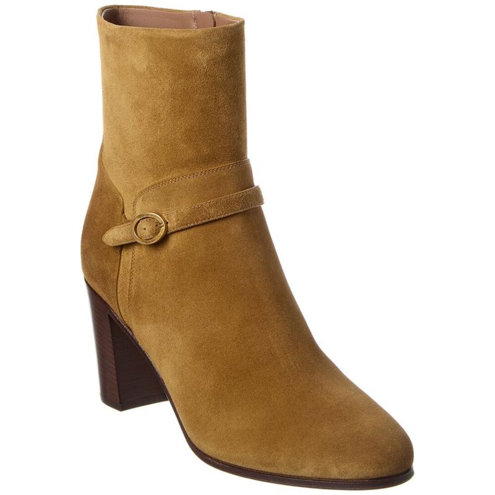 Valentino Vlogo 90 Suede Bootie, Brown